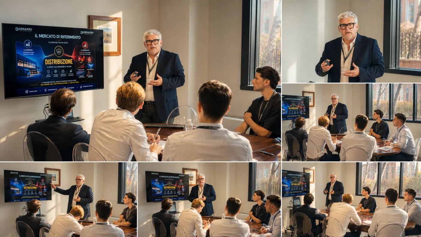 Massimiliano Dezi durante la formazione dei futuri Risk Advisor GBSAPRI